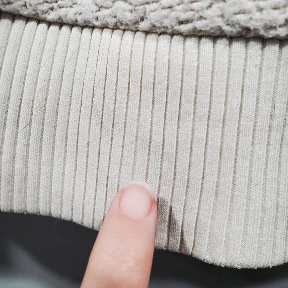 Athleta Tulus Sherpa Women's Half-Zip High Neck Pullover Sweater Cream S… - Picture 11 of 12